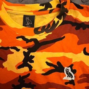 OVO Orange Camo Longsleeve TShirt